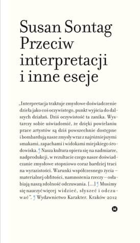 Przeciw interpretacji i inne eseje