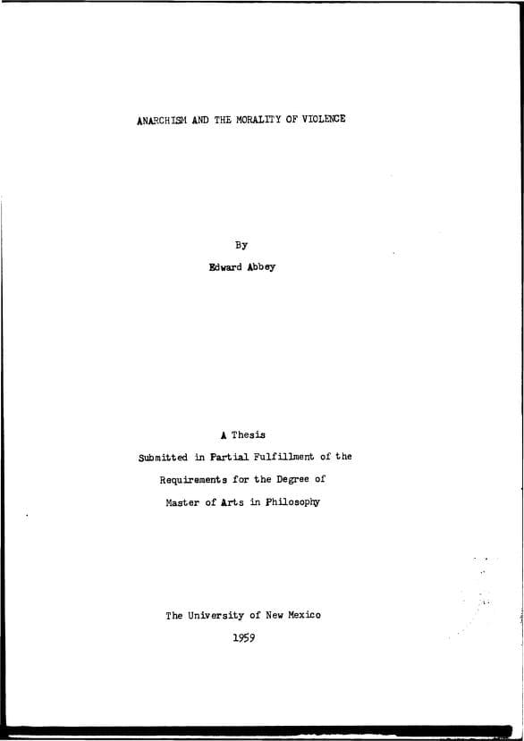 Anarchism and the Morality of Violence