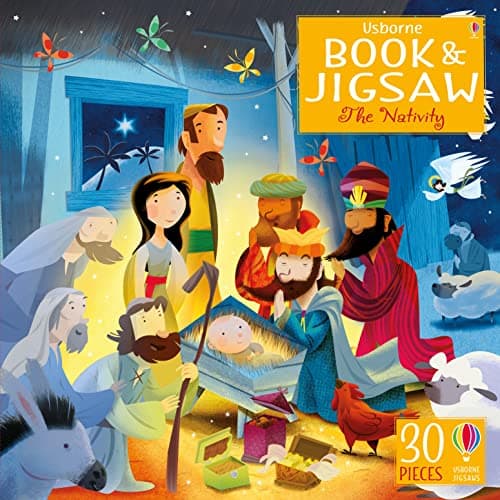 Book and Jigsaw: The Nativity
