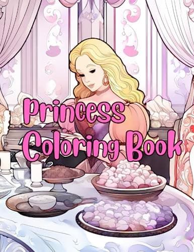Coloring Book: Princess Color Painting Study