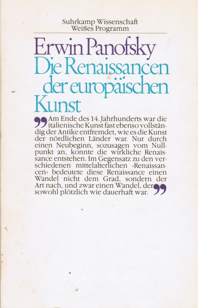 Die Renaissancen der europäischen Kunst