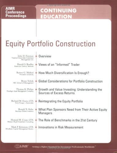 Equity Portfolio Construction