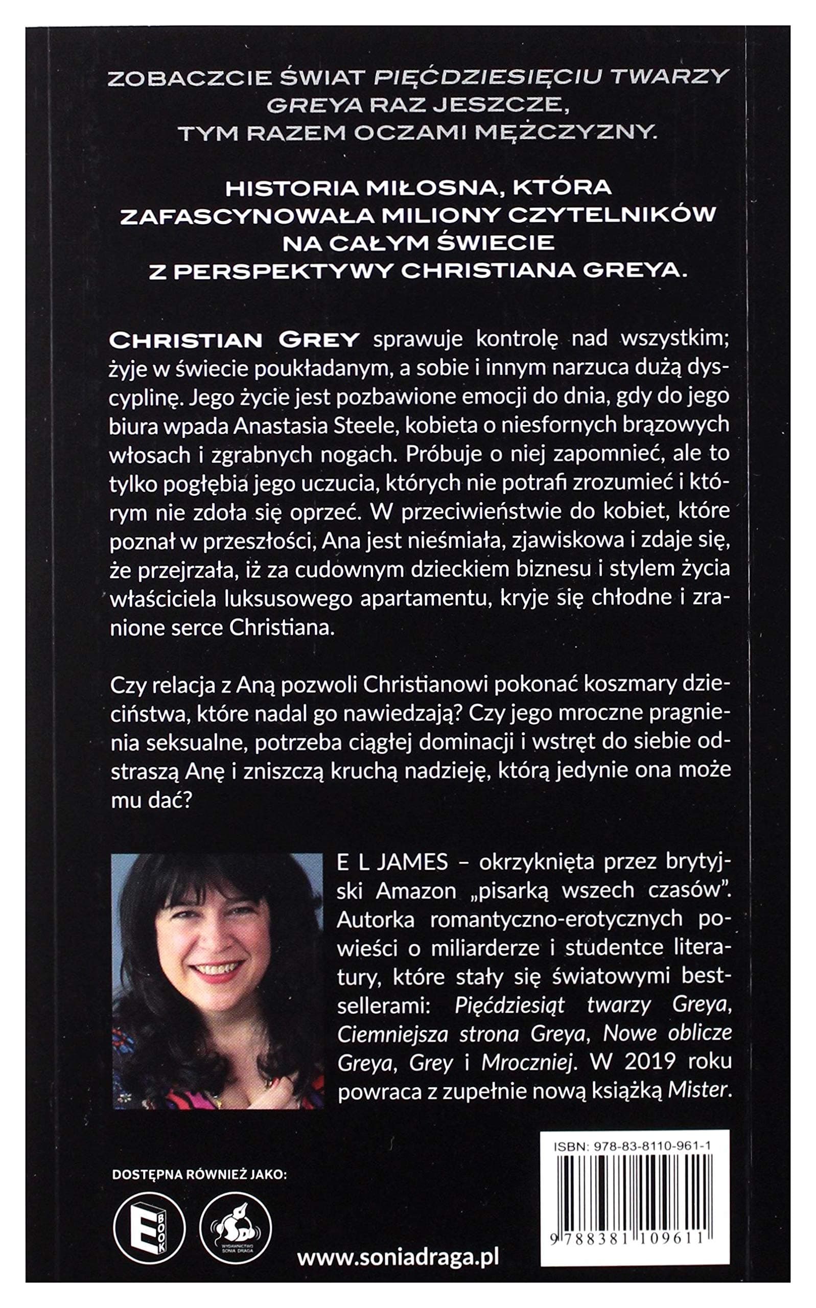 Grey piecdziesiat twarzy Greya oczami Christiana wyd. kieszonkowe