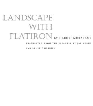 Landscape with Flatiron