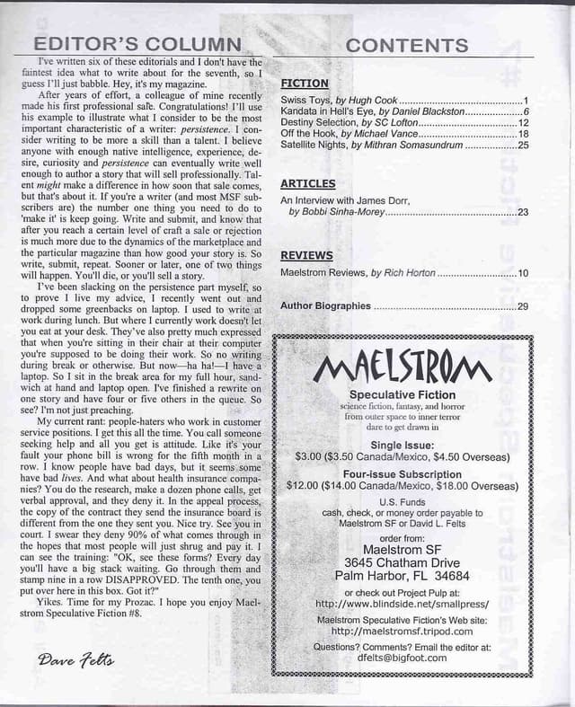 Maelstrom #7 (April 2001)