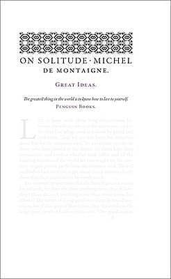 On Solitude