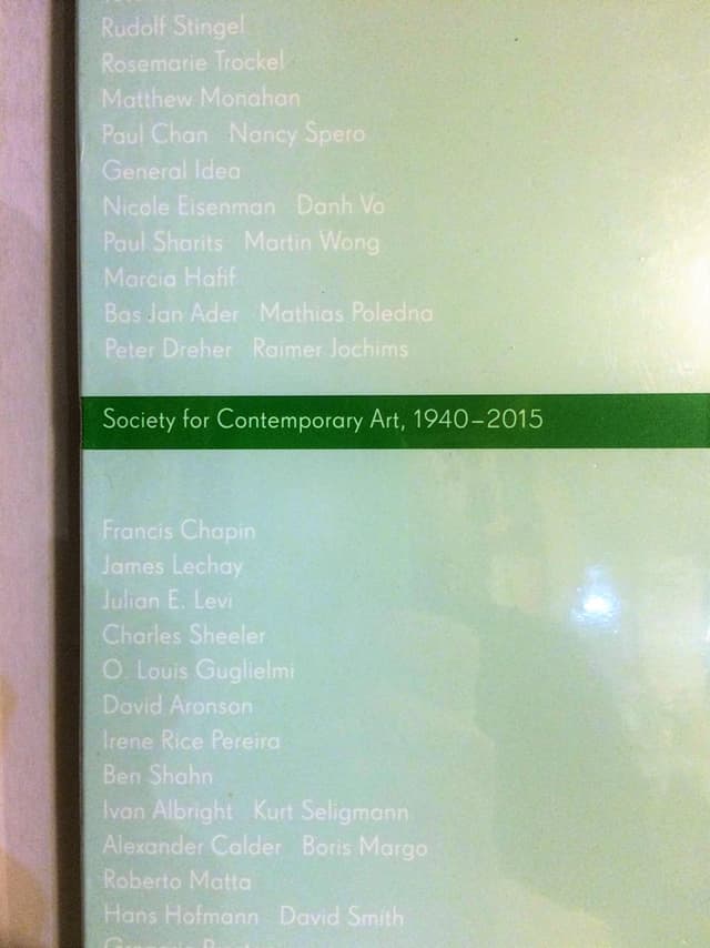 Society for Contemporary Art, 1940 - 2015