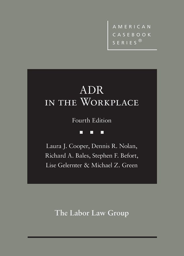 ADR in the Workplace