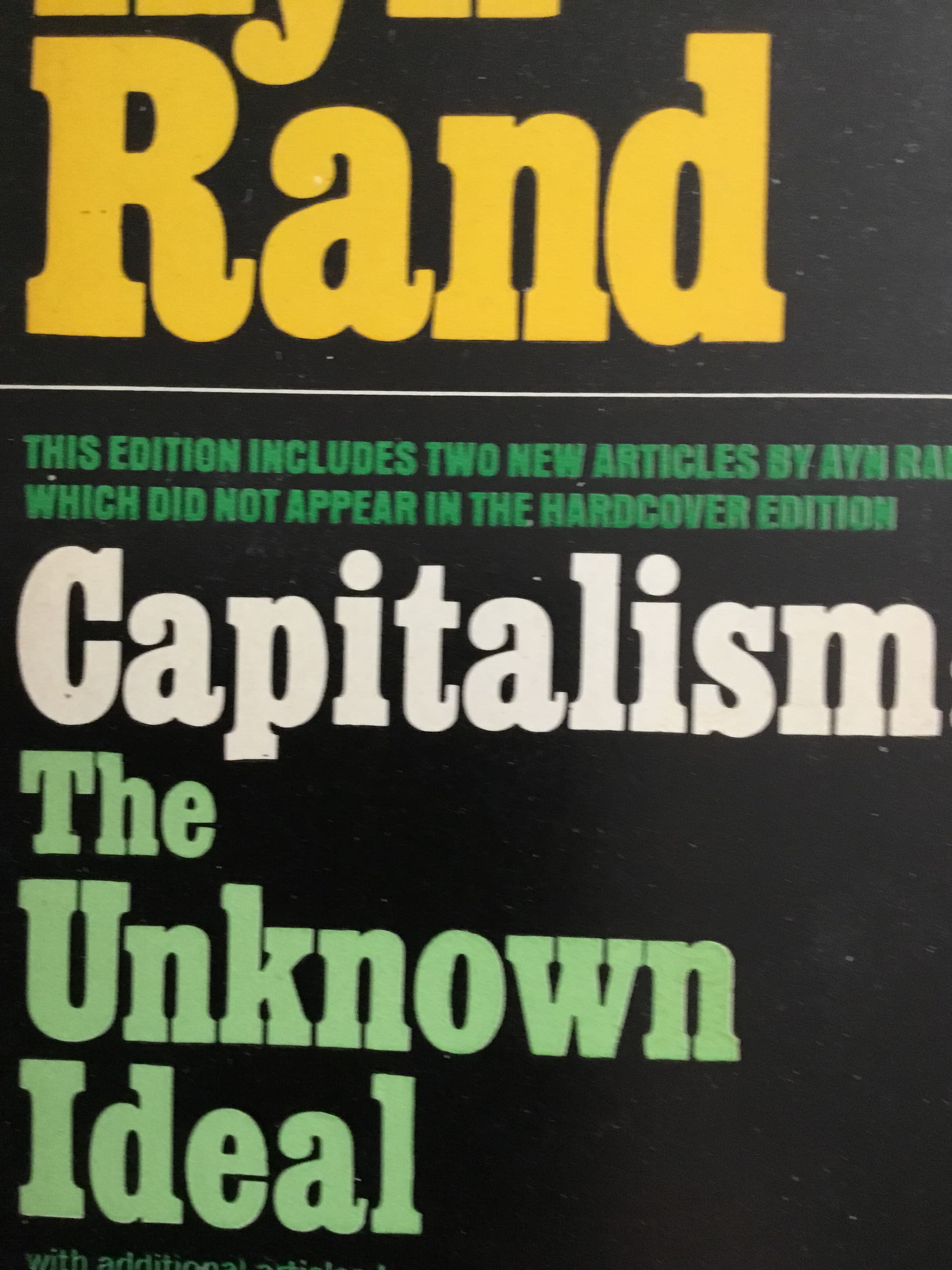 Capitalism: The Unknown Ideal