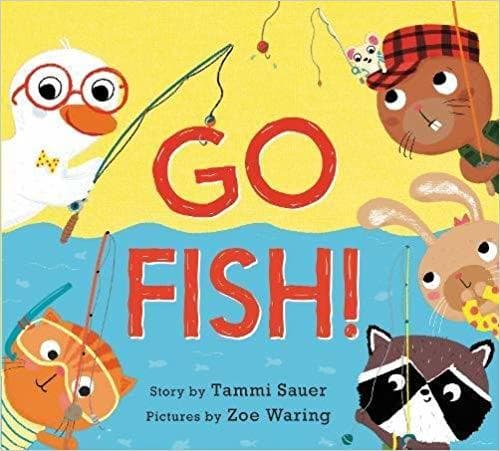 Go Fish!: A Mostly Wordless and Humorous Picture Book About Friendship and Fishing for Children