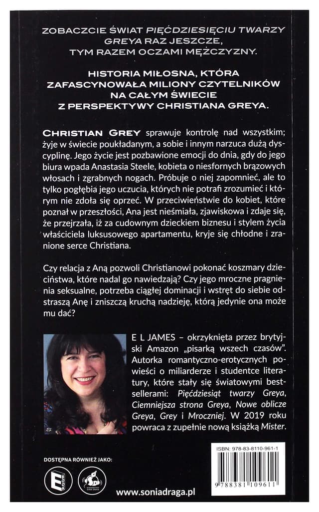 Grey piecdziesiat twarzy Greya oczami Christiana wyd. kieszonkowe