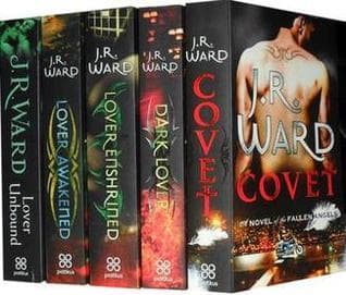 J. R. Ward Collection: Black Dagger #1,3,5,6 & Fallen Angels #1